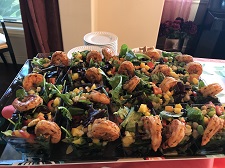 Shrimp, Edamame, Salad